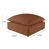 Cali Performance Fabric Ottoman