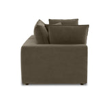 Cali 80" Chocolate Brown Performance Velvet Loveseat