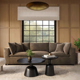 Cali 120" Chocolate Brown Performance Velvet Modular Sofa