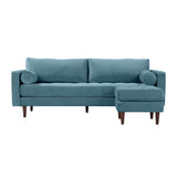 Cave 2-Piece Velvet Sectional