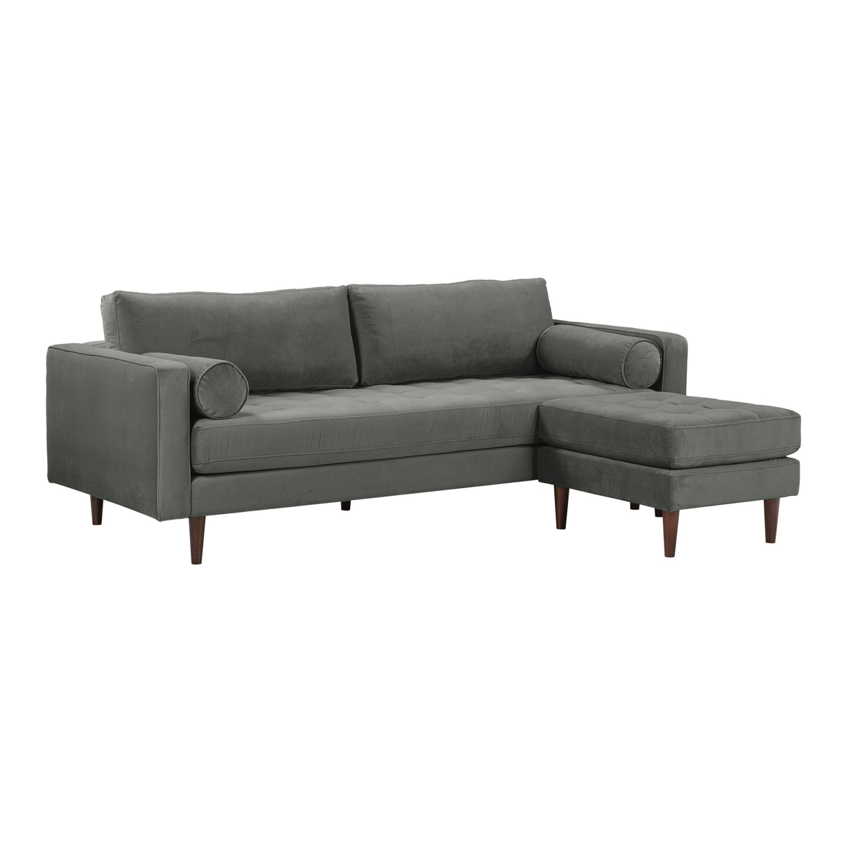 Cave 2-Piece Velvet Sectional