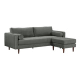 Cave 2-Piece Velvet Sectional