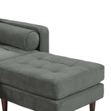 Cave 2-Piece Velvet Sectional