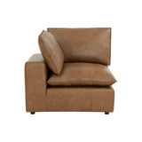 Cali Brown Leather Modular Corner Chair