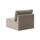 Willow Performance Velvet Modular Armless Chair - View 4