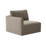 Willow Performance Velvet Modular LAF Corner Chair - View 1