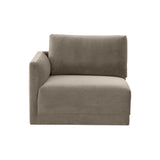 Willow Performance Velvet Modular LAF Corner Chair - View 3