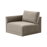 Willow Performance Velvet Modular LAF Corner Chair - View 4