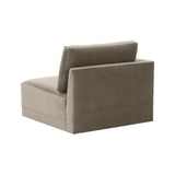 Willow Performance Velvet Modular LAF Corner Chair - View 5