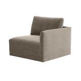 Willow Performance Velvet Modular RAF Corner Chair - View 4