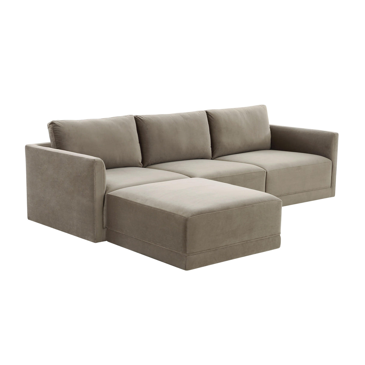 Willow 4-Piece Velvet Modular Sectional