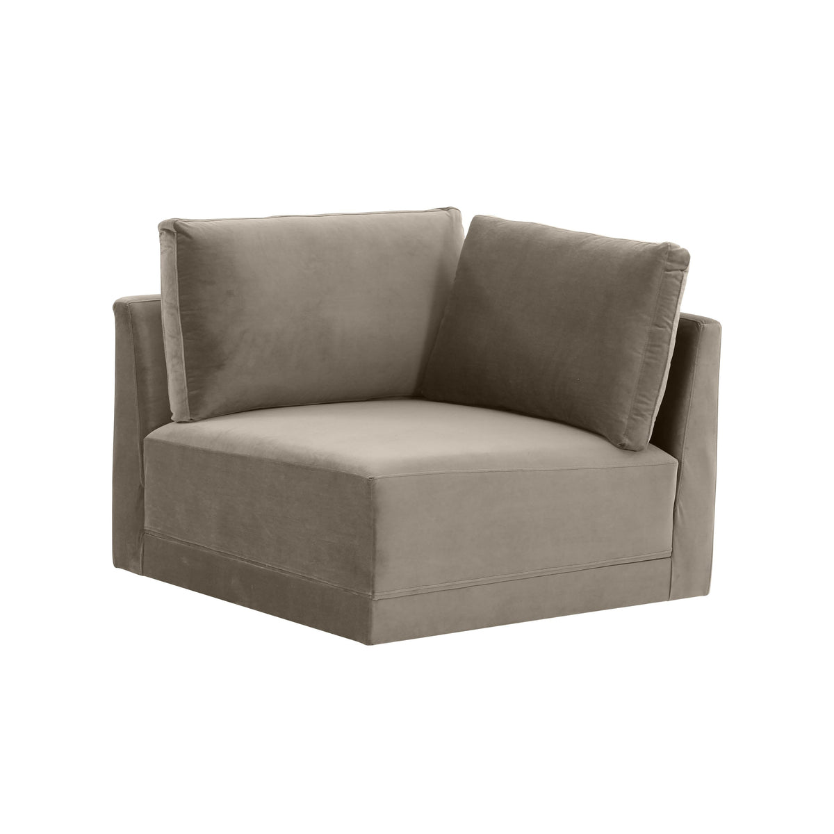 Willow Performance Velvet Modular Corner Chair - View 1