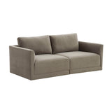 Willow 74" Velvet Modular Loveseat