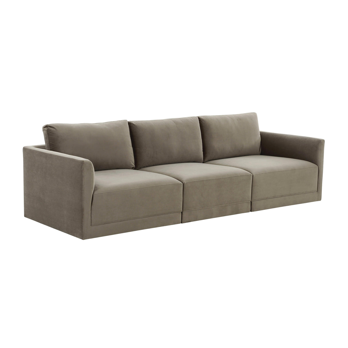 Willow 105" Velvet Modular Sofa