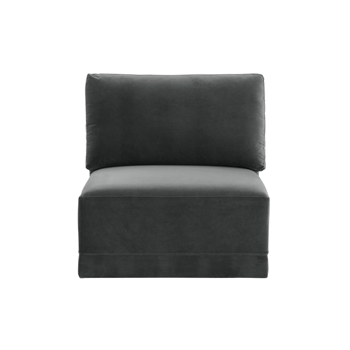 Willow Performance Velvet Modular Armless Chair - View 7