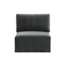 Willow Performance Velvet Modular Armless Chair - View 7