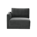 Willow Performance Velvet Modular LAF Corner Chair - View 7