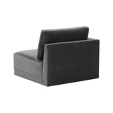 Willow Performance Velvet Modular LAF Corner Chair - View 9