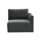 Willow Performance Velvet Modular RAF Corner Chair - View 8