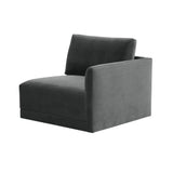 Willow Performance Velvet Modular RAF Corner Chair - View 9