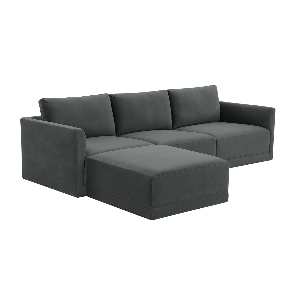 Willow 4-Piece Velvet Modular Sectional