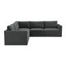 Willow 5-Piece Velvet Modular L Sectional