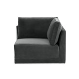 Willow Performance Velvet Modular Corner Chair - View 9
