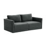 Willow 74" Velvet Modular Loveseat
