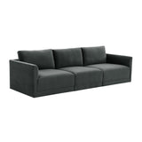 Willow 105" Velvet Modular Sofa
