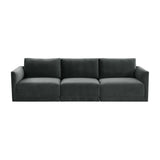 Willow 105" Velvet Modular Sofa