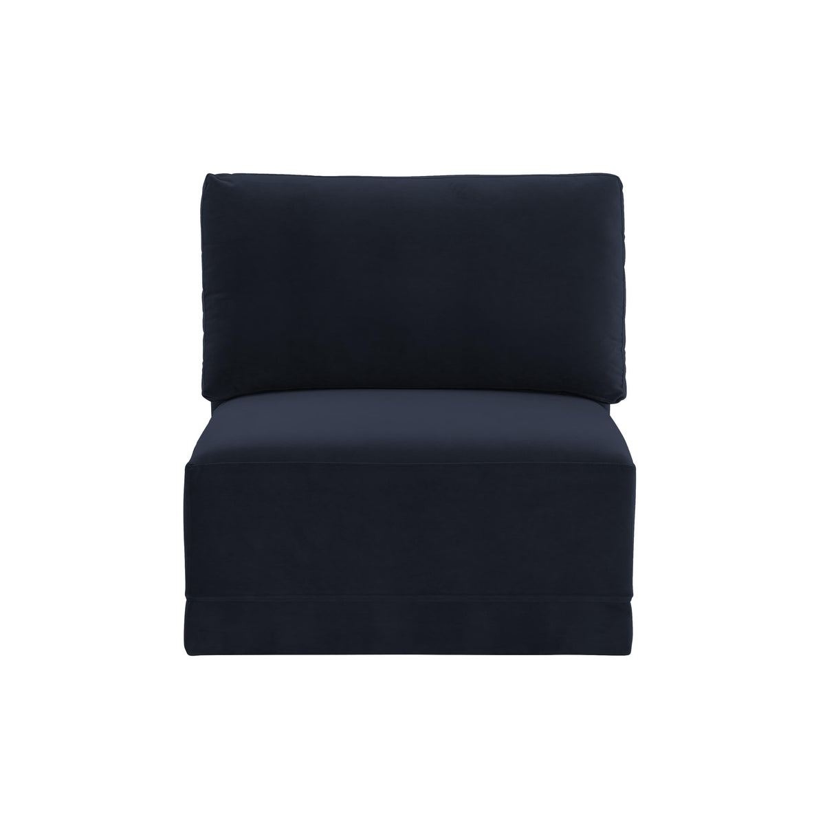 Willow Performance Velvet Modular Armless Chair - View 12