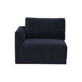 Willow Performance Velvet Modular LAF Corner Chair - View 14