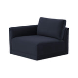 Willow Performance Velvet Modular LAF Corner Chair - View 15