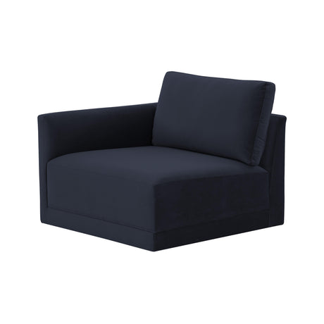 Willow Performance Velvet Modular LAF Corner Chair - View 15