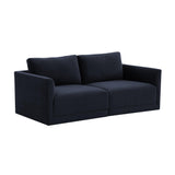 Willow 74" Velvet Modular Loveseat