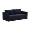 Willow 74" Velvet Modular Loveseat