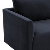 Willow 74" Velvet Modular Loveseat