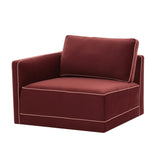 Willow Performance Velvet Modular LAF Corner Chair - View 18