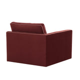 Willow Performance Velvet Modular LAF Corner Chair - View 20