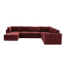 Willow 7-Piece Velvet Modular Large Chaise Sectional