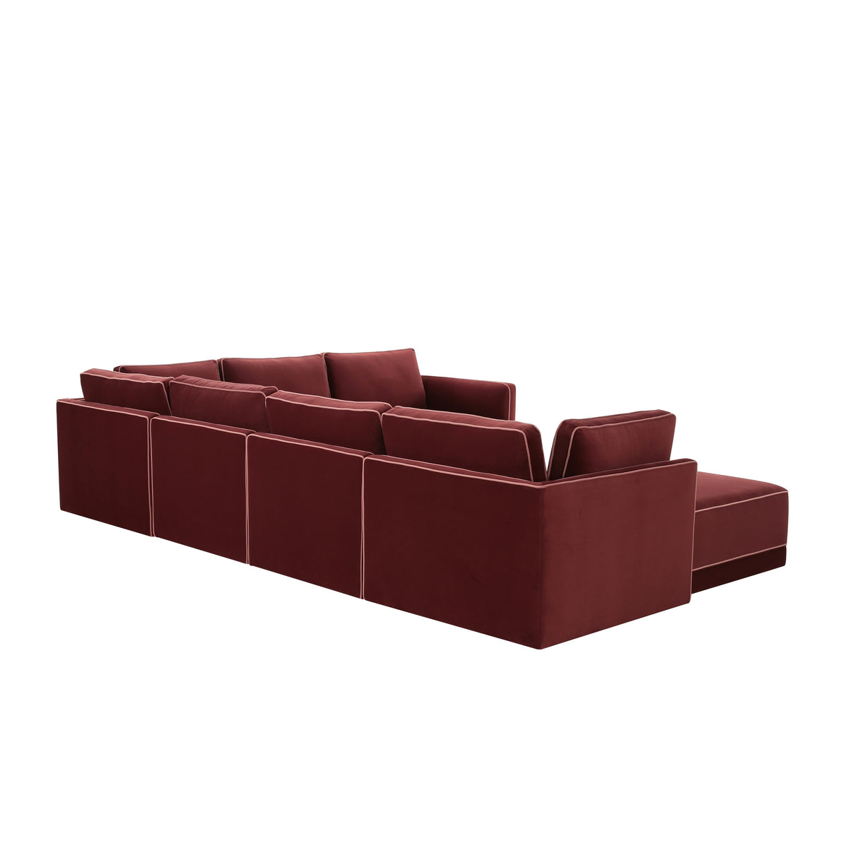 Willow 7-Piece Velvet Modular Large Chaise Sectional