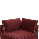 Willow Performance Velvet Modular Corner Chair - View 23