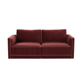 Willow 74" Velvet Modular Loveseat