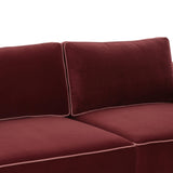 Willow 74" Velvet Modular Loveseat