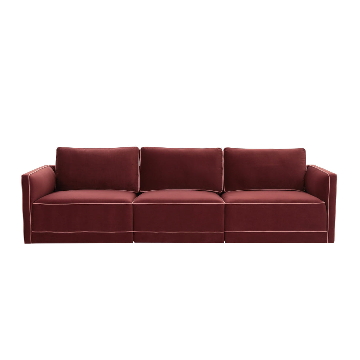 Willow 105" Velvet Modular Sofa