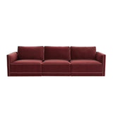 Willow 105" Velvet Modular Sofa