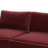 Willow 105" Velvet Modular Sofa