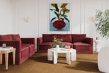 Willow 105" Velvet Modular Sofa