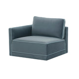 Willow Performance Velvet Modular LAF Corner Chair - View 23