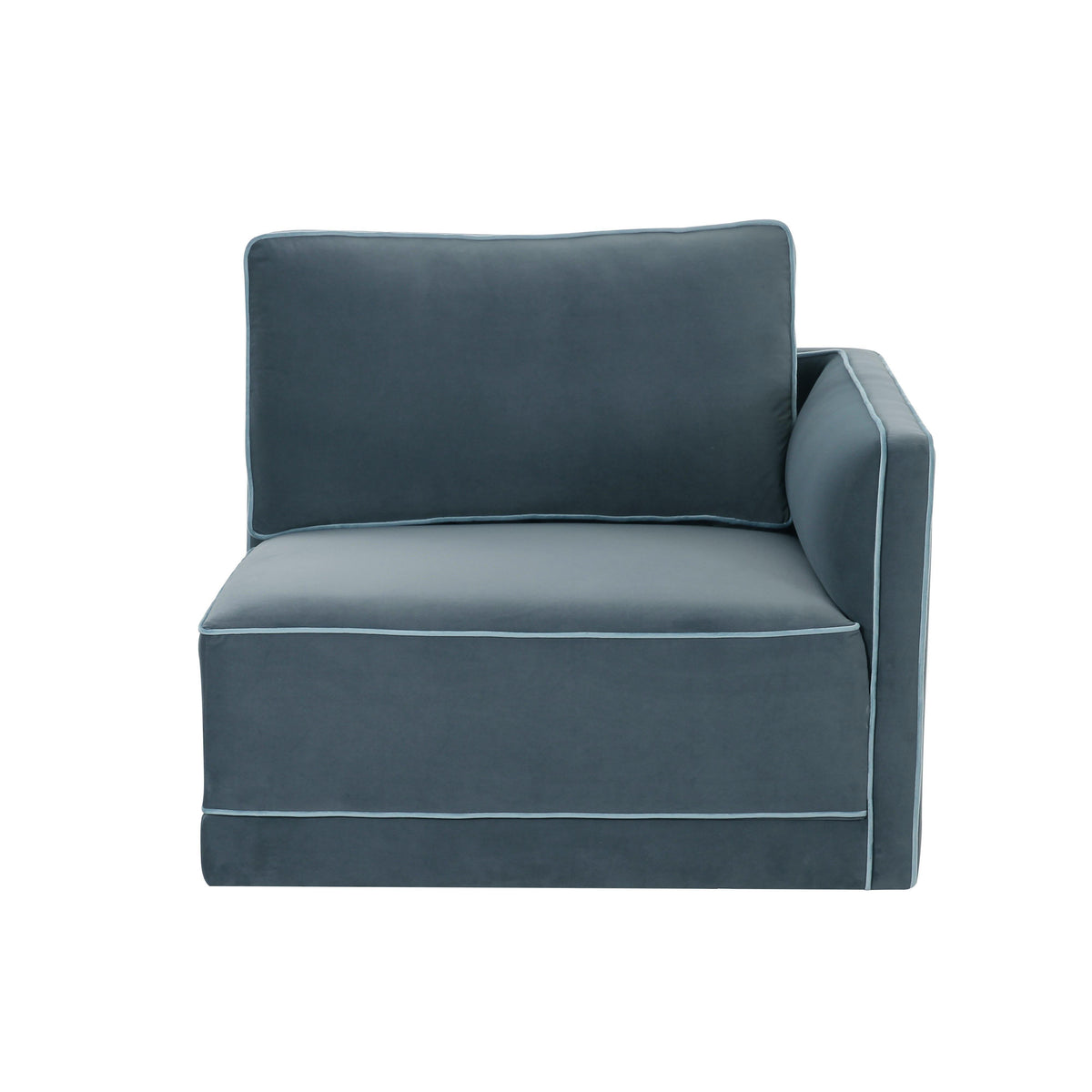Willow Performance Velvet Modular RAF Corner Chair - View 22